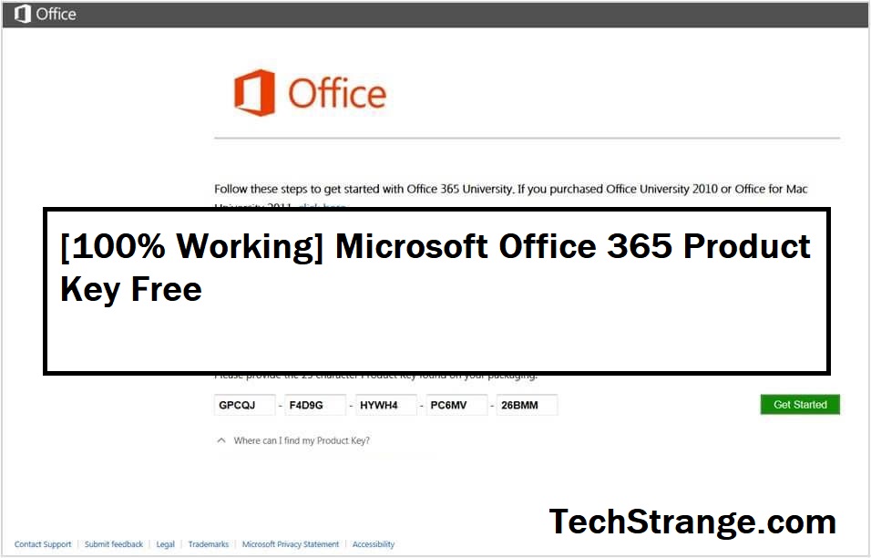microsoft office 365 free product key