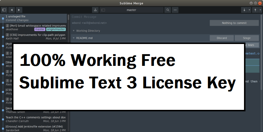 Sublime Text 3 License Key